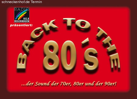 Back to the 80's Werbeplakat
