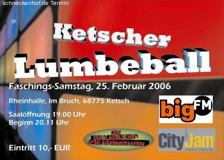 Ketscher Lumbeball Werbeplakat