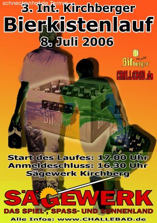Bierkistenlauf Werbeplakat