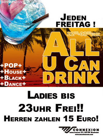All U Can Drink! Werbeplakat