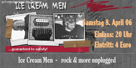 ice cream men Werbeplakat