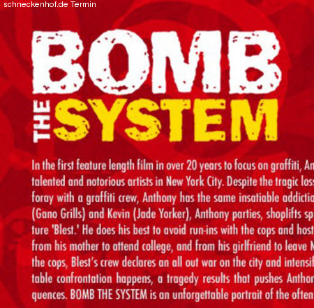 Bomb the System Werbeplakat