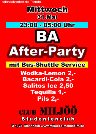 BA Afterparty Werbeplakat