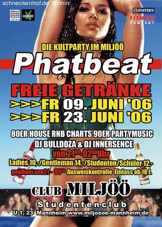 WM Eröffnung & Phatbeat Party Werbeplakat