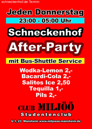 Brasil Party & Schneckenhof Werbeplakat