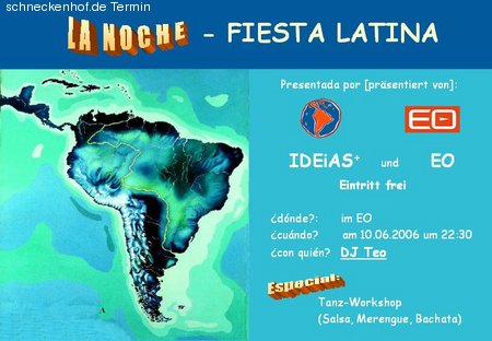 La Noche - Fiesta Latina Werbeplakat