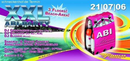 XXL Abi-Party Werbeplakat