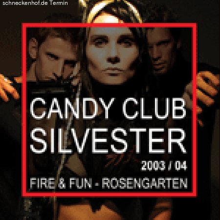 Silvester im Candy Club Werbeplakat