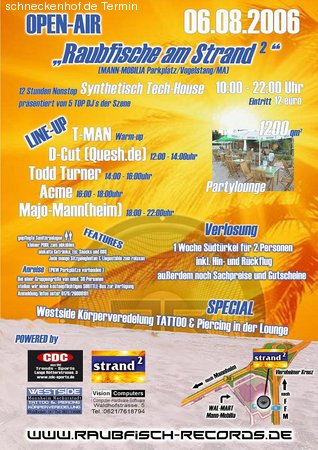 Tech House on the Beach Werbeplakat