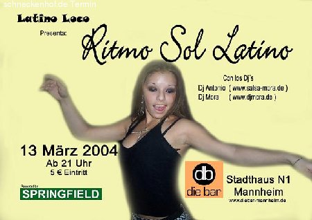 Ritmo Sol Latino Werbeplakat