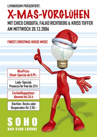 Livingroom XMAS-Vorglühen Werbeplakat