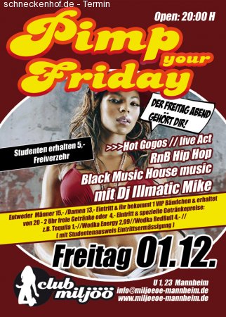 Pimp Your Friday Party Werbeplakat