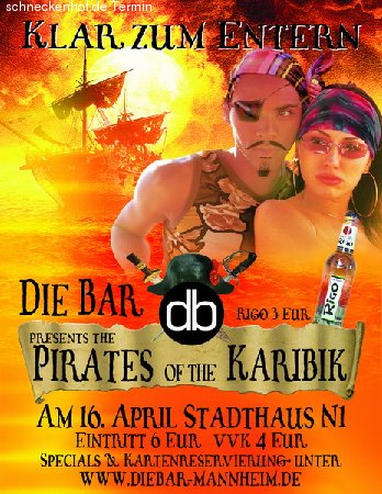 Pirates of the Karibik Party! Werbeplakat