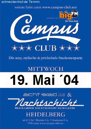 Campus Club - Heidelberg II Werbeplakat