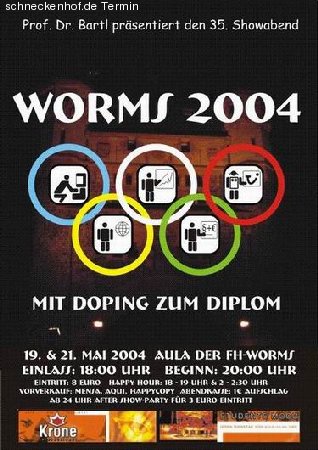 35. Showabend, Worms 2004 Werbeplakat