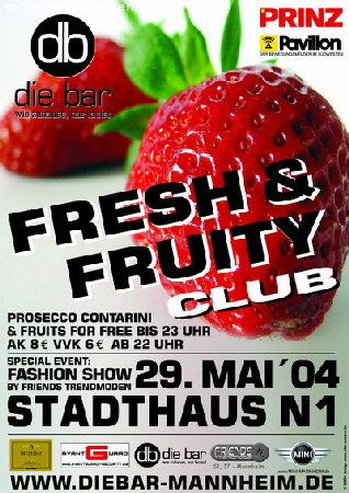 Fresh and Fruity Club Werbeplakat