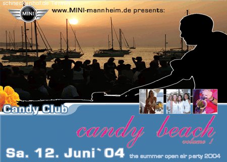 Candy Beach open air party Werbeplakat
